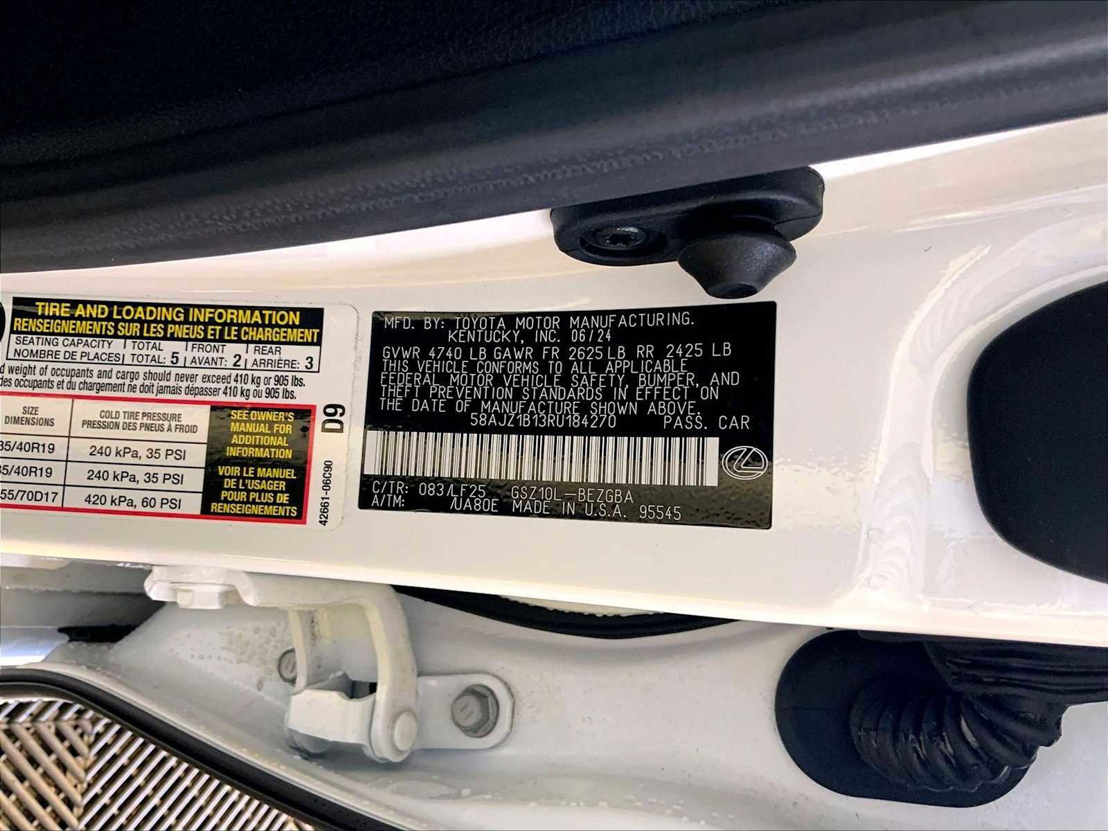 Used 2024 Lexus ES 350 F Sport w/ Technology Package FWD image 36