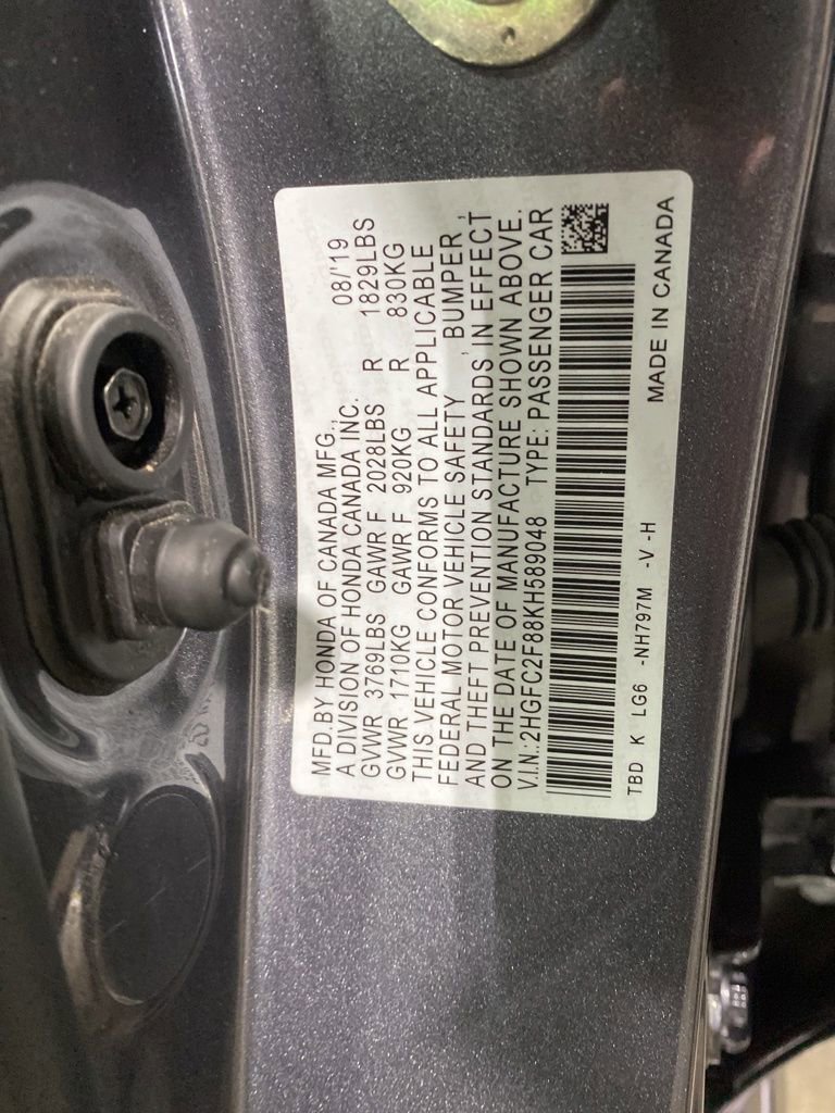 Certified 2019 Honda Civic Sport image 17