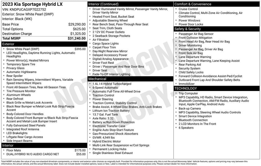 Certified 2023 Kia Sportage LX AWD/4WD image 22
