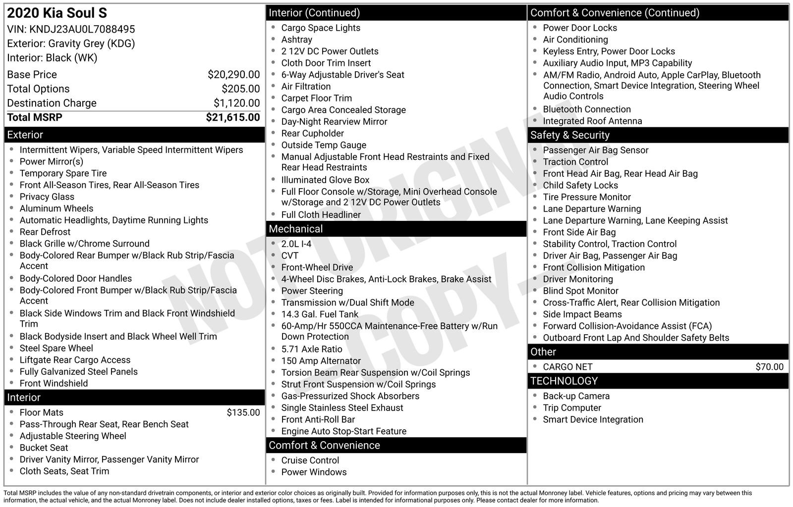 Used 2020 Kia Soul S image 6