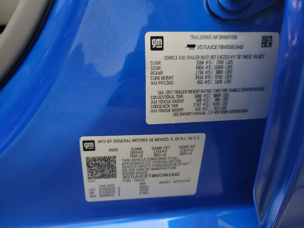 Used 2022 GMC Sierra 1500 Elevation w/ Elevation Premium Package image 19