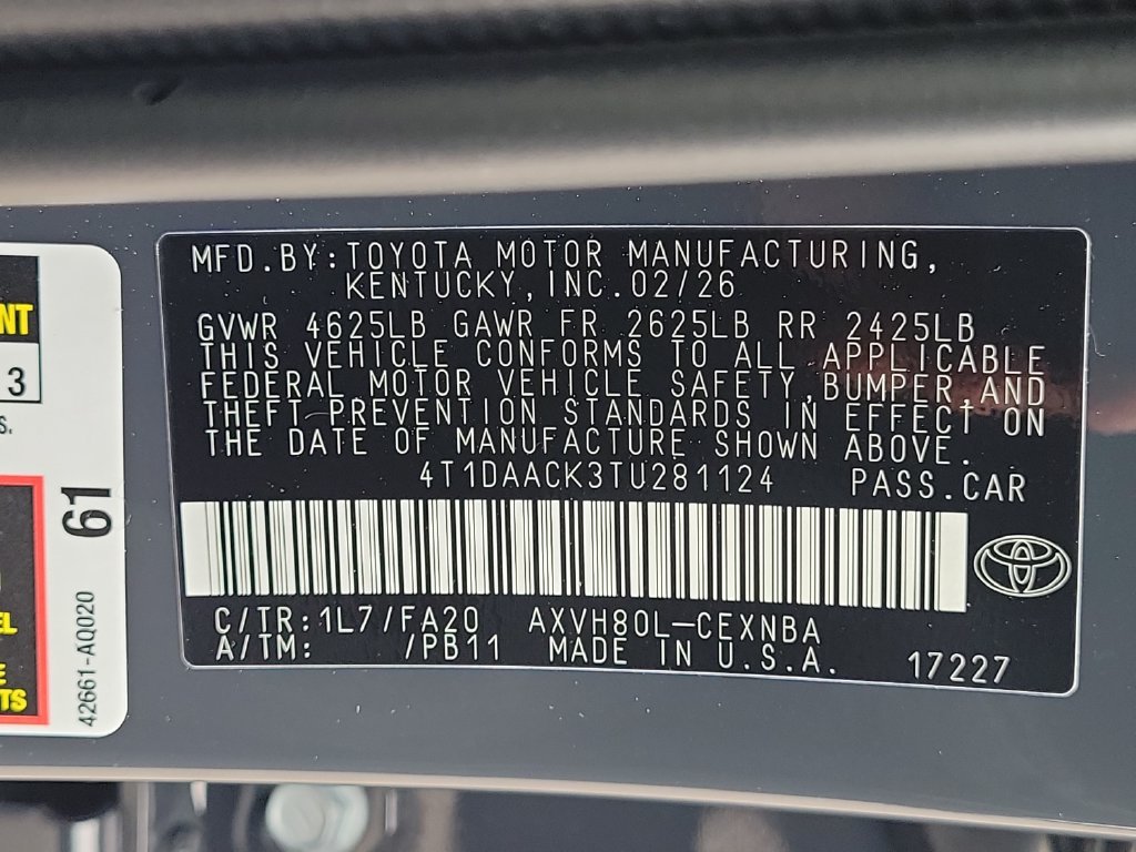 Used 2026 Toyota Camry LE w/ Convenience Package FWD image 37
