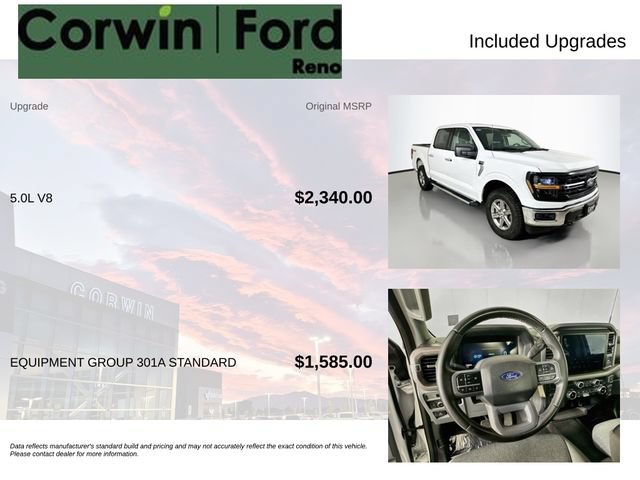 Used 2025 Ford F150 XLT w/ Equipment Group 301A Standard AWD/4WD image 3