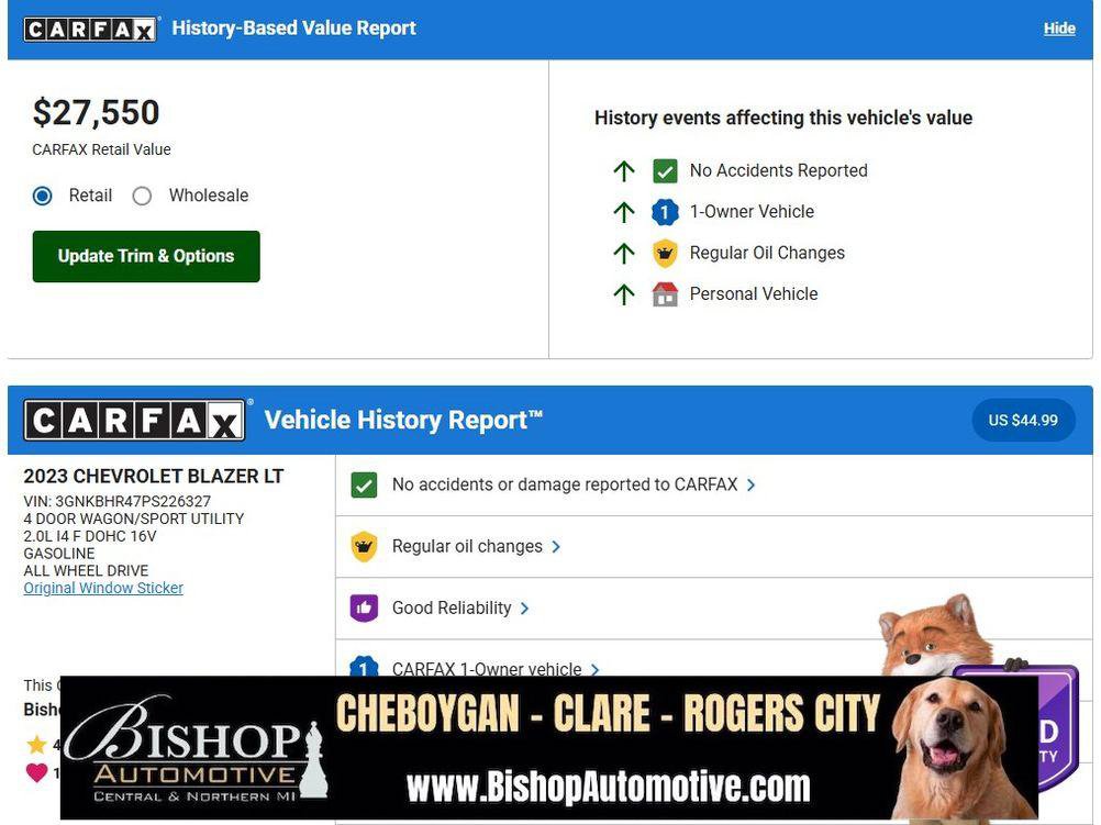 Used 2023 Chevrolet Blazer LT w/ Convenience Package image 7