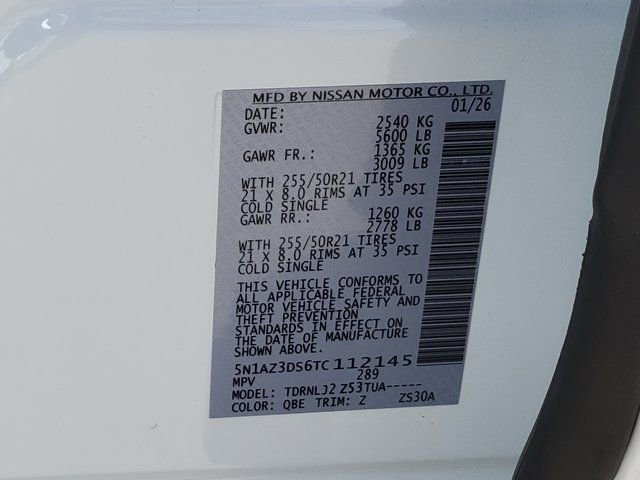 New 2026 Nissan Murano Platinum w/ Cargo Package image 13