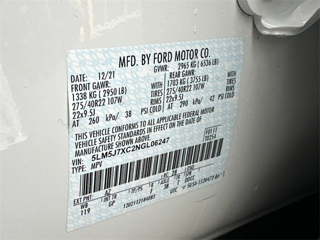 Used 2022 Lincoln Aviator Reserve w/ Equipment Group 201A image 38