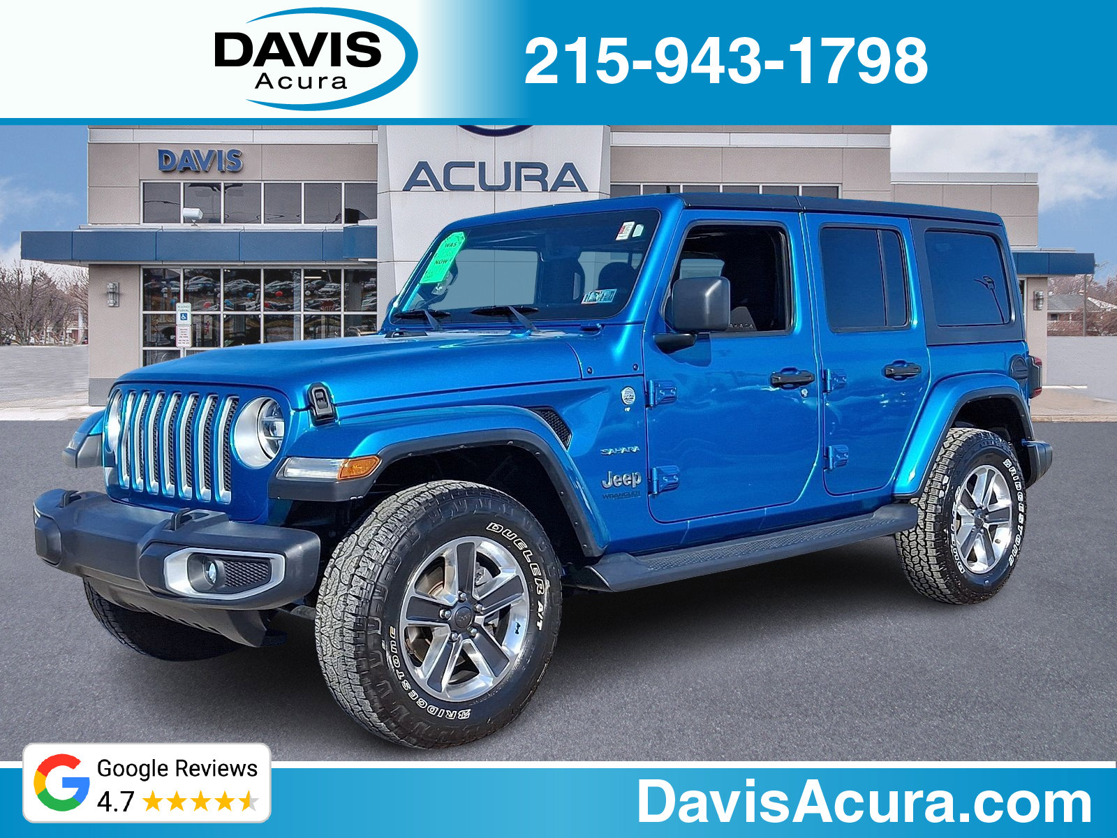Used 2020 Jeep Wrangler Unlimited Sahara image 1