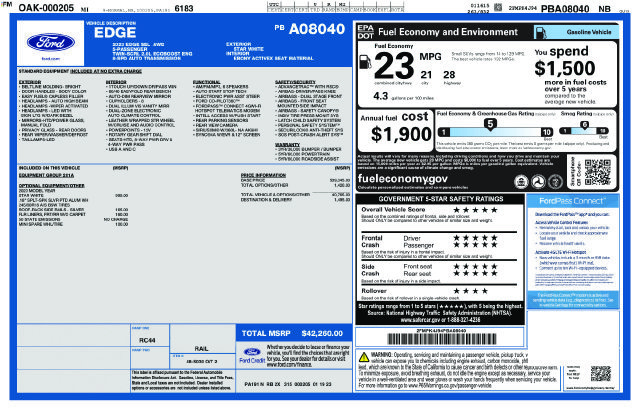 Used 2023 Ford Edge SEL AWD/4WD image 51