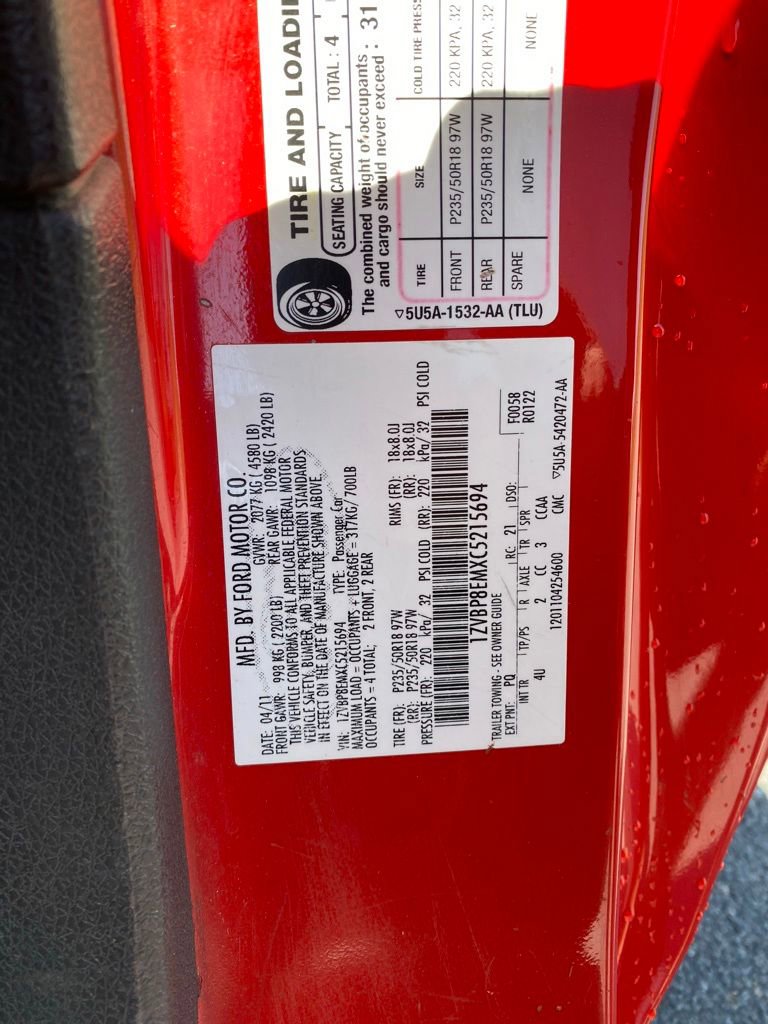 Used 2012 Ford Mustang Premium RWD image 16