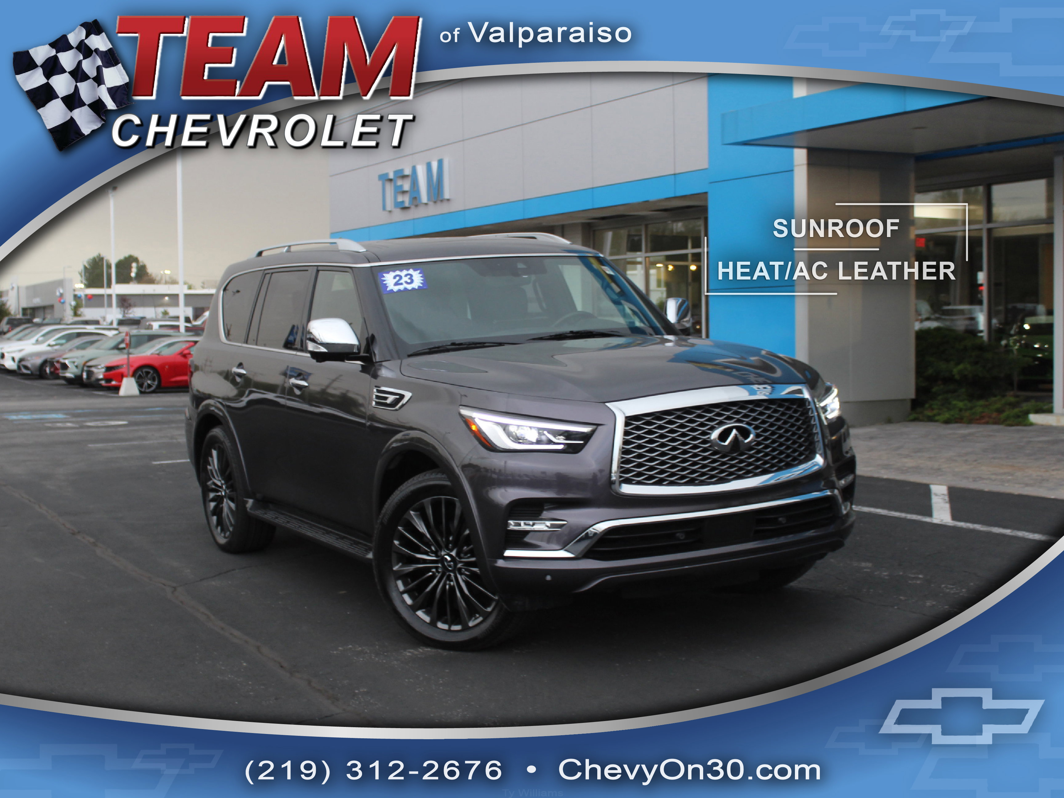 Used 2023 INFINITI QX80 Sensory w/ Cargo Package AWD/4WD image 1
