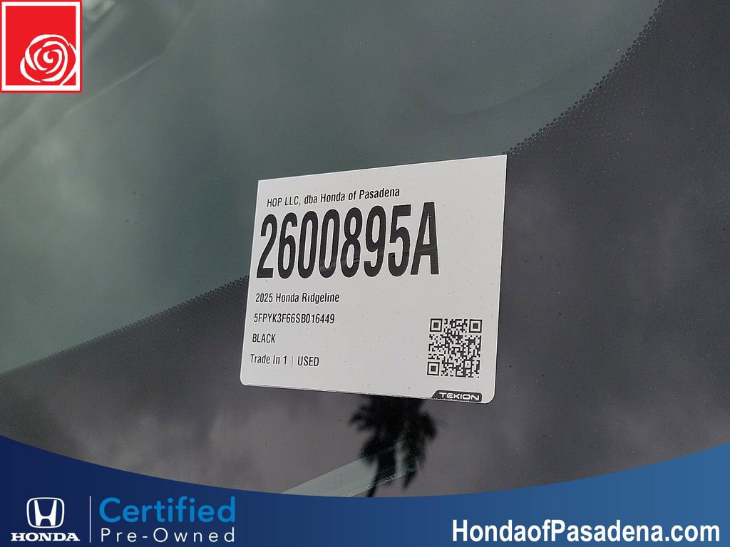 Certified 2025 Honda Ridgeline TrailSport image 34