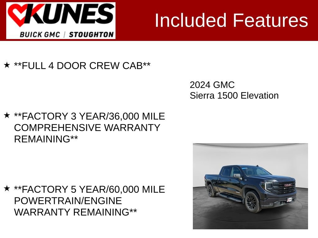 Used 2024 GMC Sierra 1500 Elevation w/ Preferred Package AWD/4WD image 3