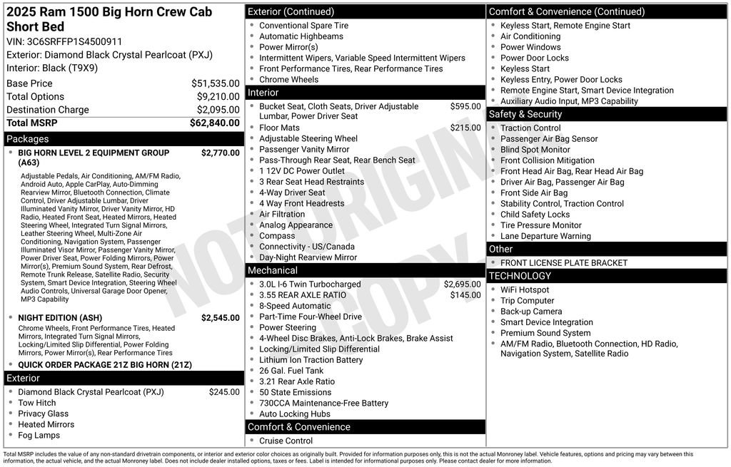 Used 2025 RAM 1500 Big Horn AWD/4WD image 5
