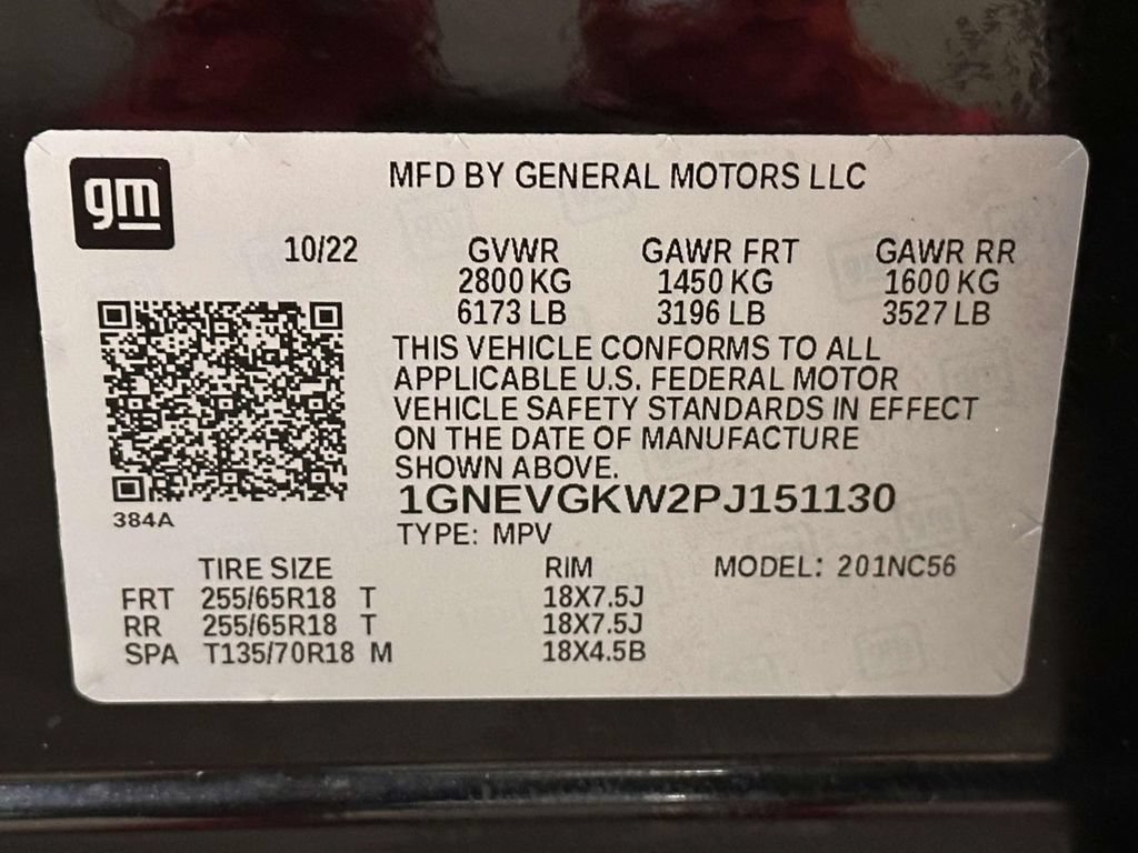 Certified 2023 Chevrolet Traverse LT w/ LPO, Floor Liner Package AWD/4WD image 30