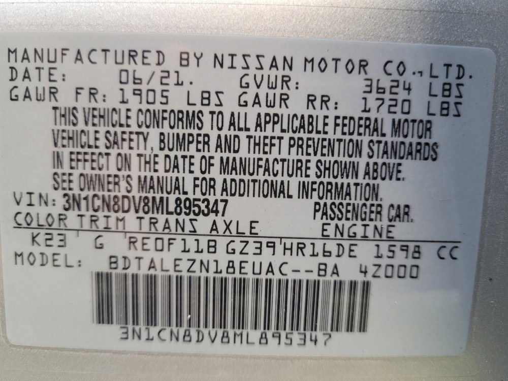 Used 2021 Nissan Versa S FWD image 33