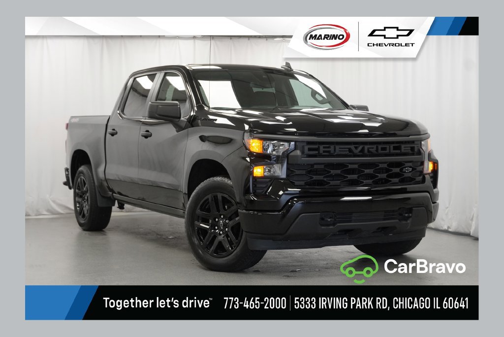 Certified 2023 Chevrolet Silverado 1500 Custom w/ LPO, Dark Essentials Package