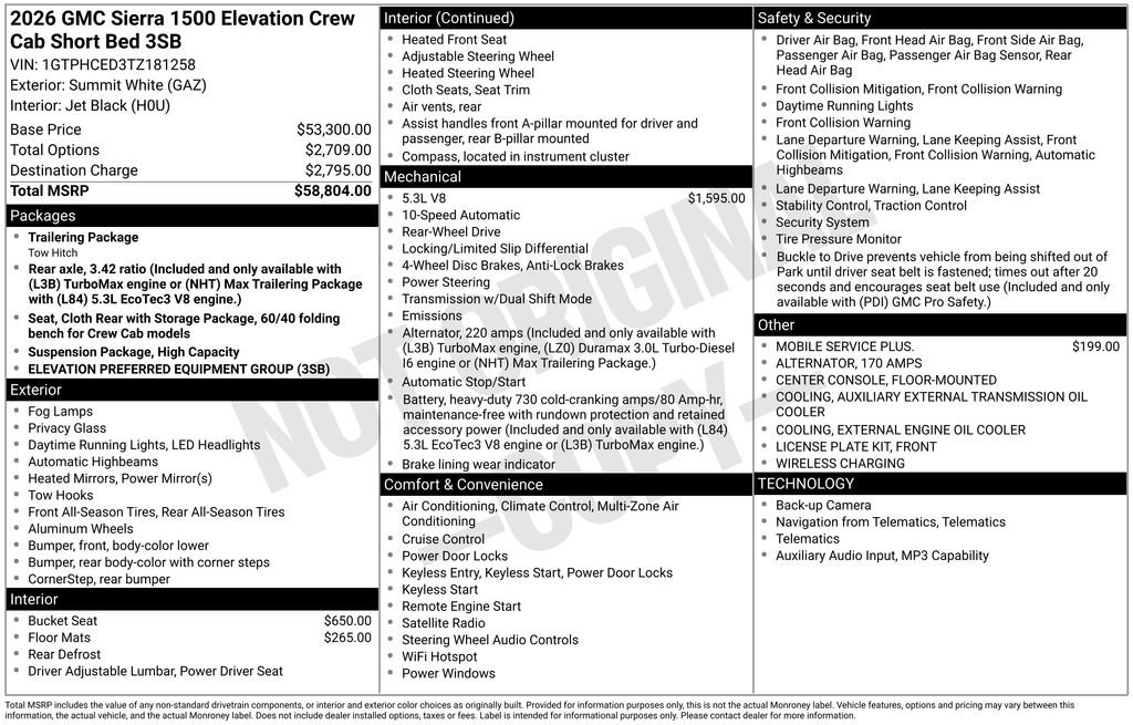 New 2026 GMC Sierra 1500 Elevation RWD image 22