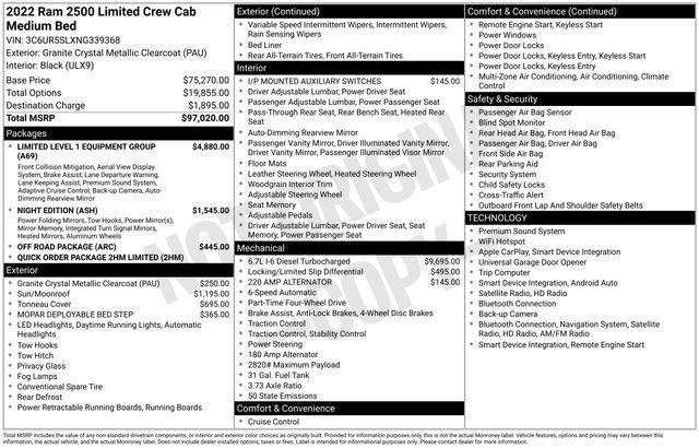Used 2022 RAM 2500 Limited AWD/4WD image 45