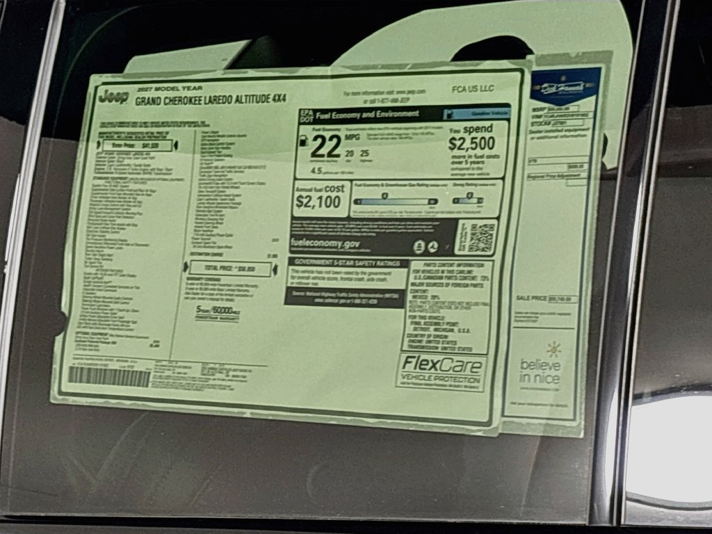 New 2027 Jeep Grand Cherokee Altitude AWD/4WD image 25