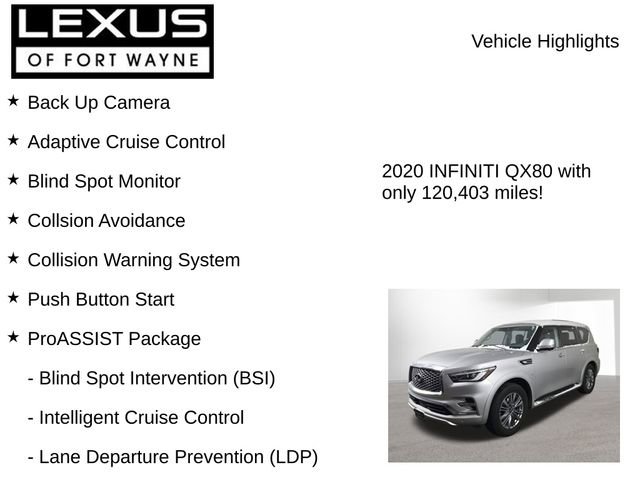 Used 2020 INFINITI QX80 Luxe w/ Proassist Package image 7