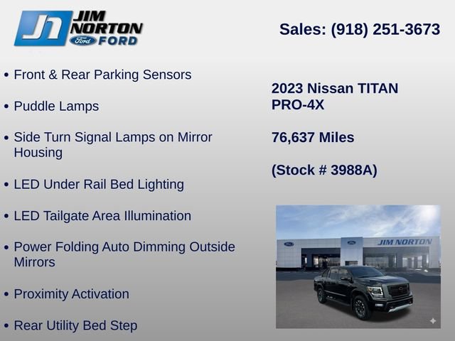Used 2023 Nissan Titan PRO-4X w/ Pro-4x Convenience Package AWD/4WD image 43