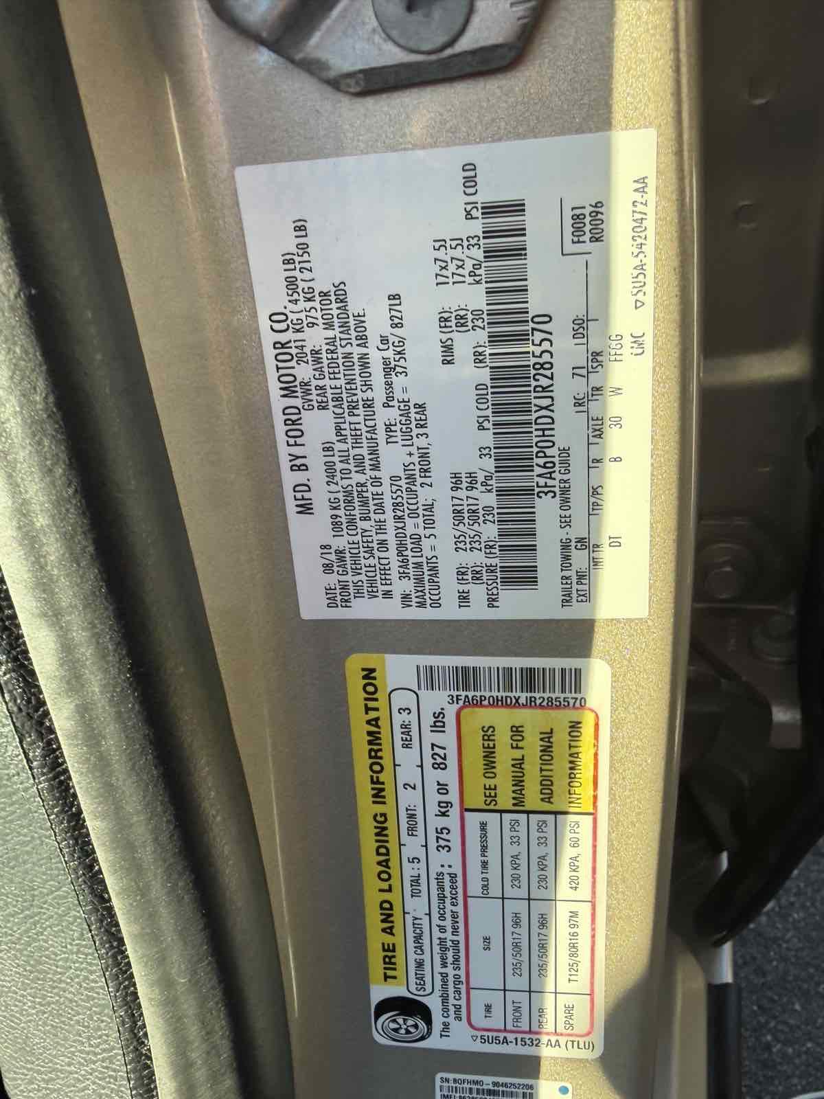 Used 2018 Ford Fusion SE image 19