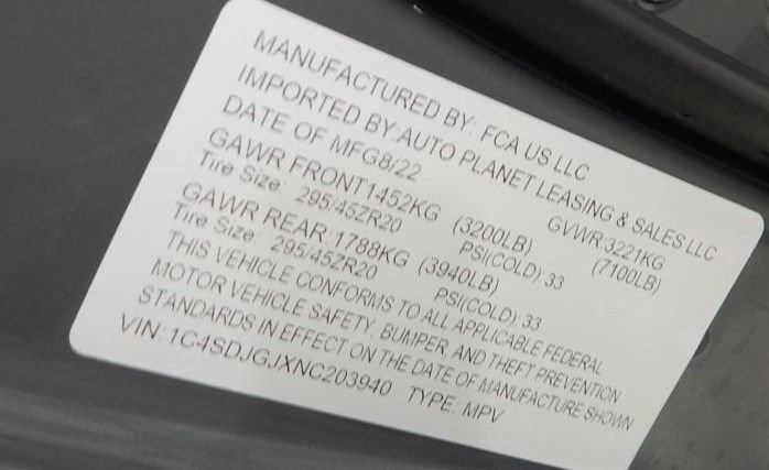 Used 2022 Dodge Durango SRT w/ SRT Interior Appearance Group image 17