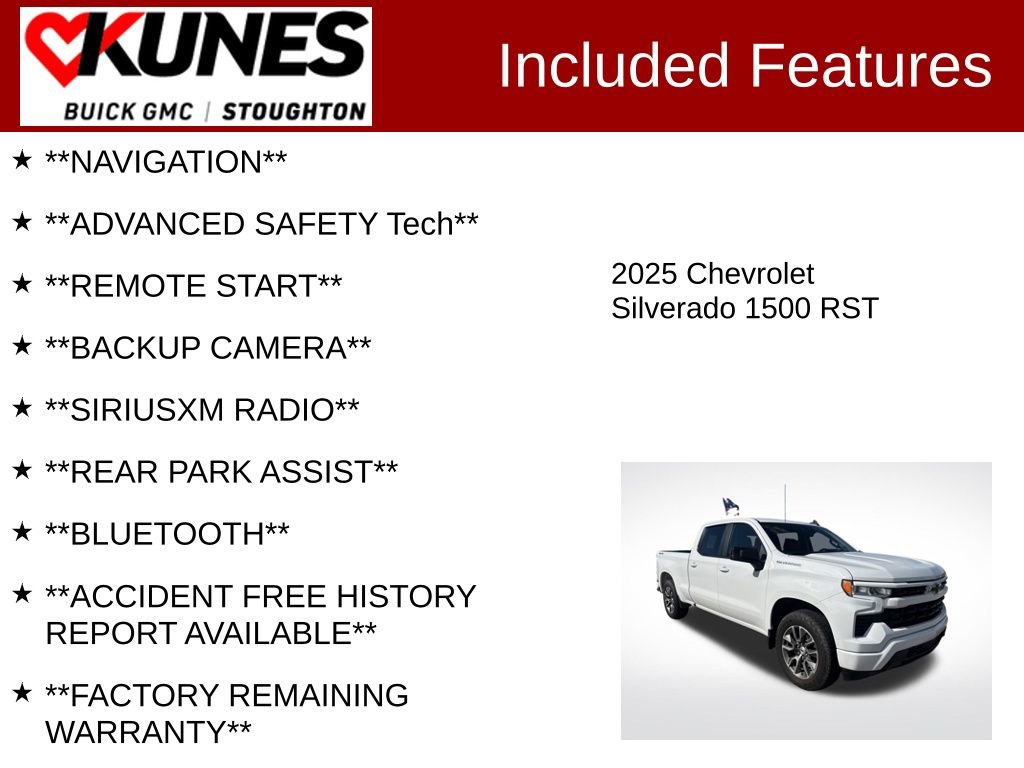 Used 2025 Chevrolet Silverado 1500 RST w/ Convenience Package II AWD/4WD image 2