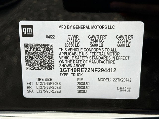 Used 2022 GMC Sierra 2500 Denali w/ Snow Plow Prep/Camper Package image 26