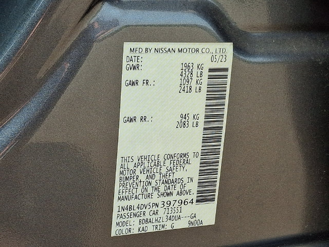 Used 2023 Nissan Altima 2.5 SV FWD image 25