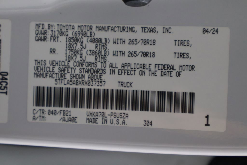 Used 2024 Toyota Tundra SR5 RWD image 34