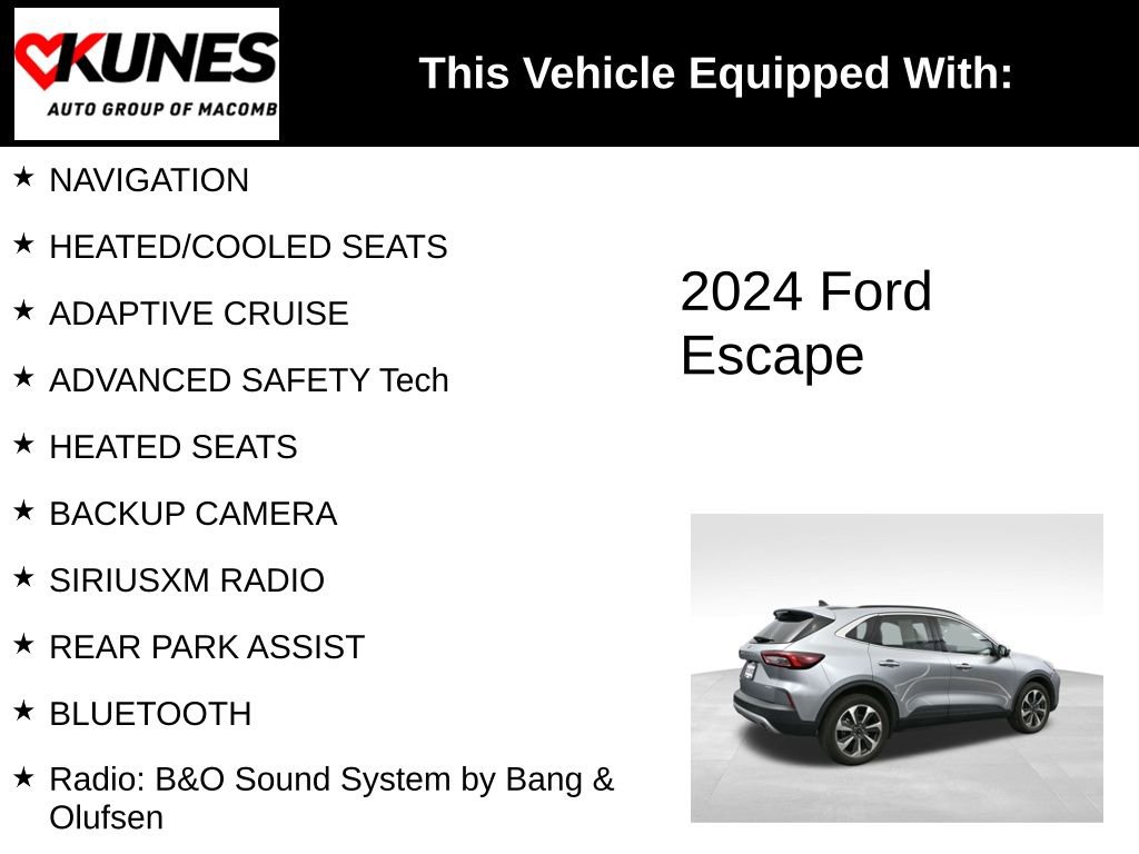 Used 2024 Ford Escape Platinum w/ Premium Technology Package AWD/4WD image 3