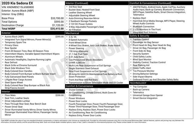 Used 2020 Kia Sedona EX image 25