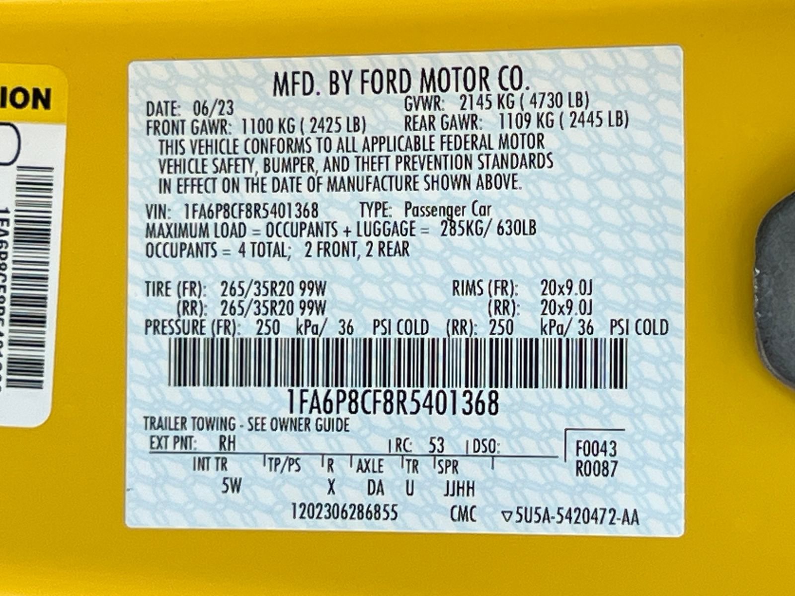 Used 2024 Ford Mustang GT Premium RWD image 33