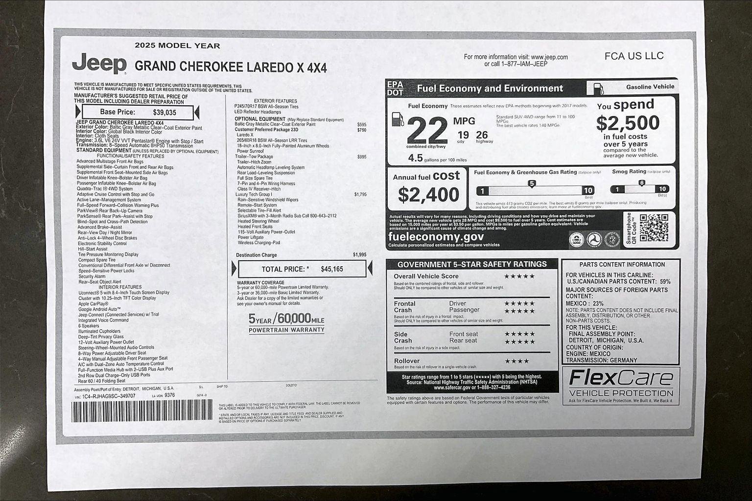 New 2025 Jeep Grand Cherokee Laredo X w/ Luxury Tech Group I image 14