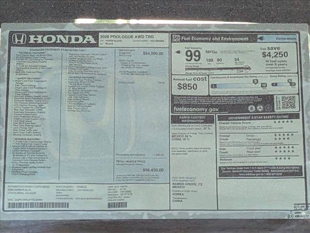 New 2026 Honda Prologue Touring image 17