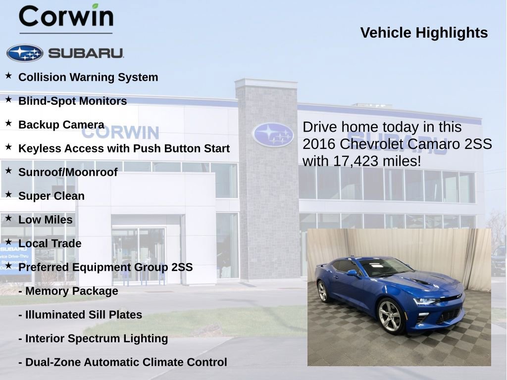 Used 2016 Chevrolet Camaro SS RWD image 6