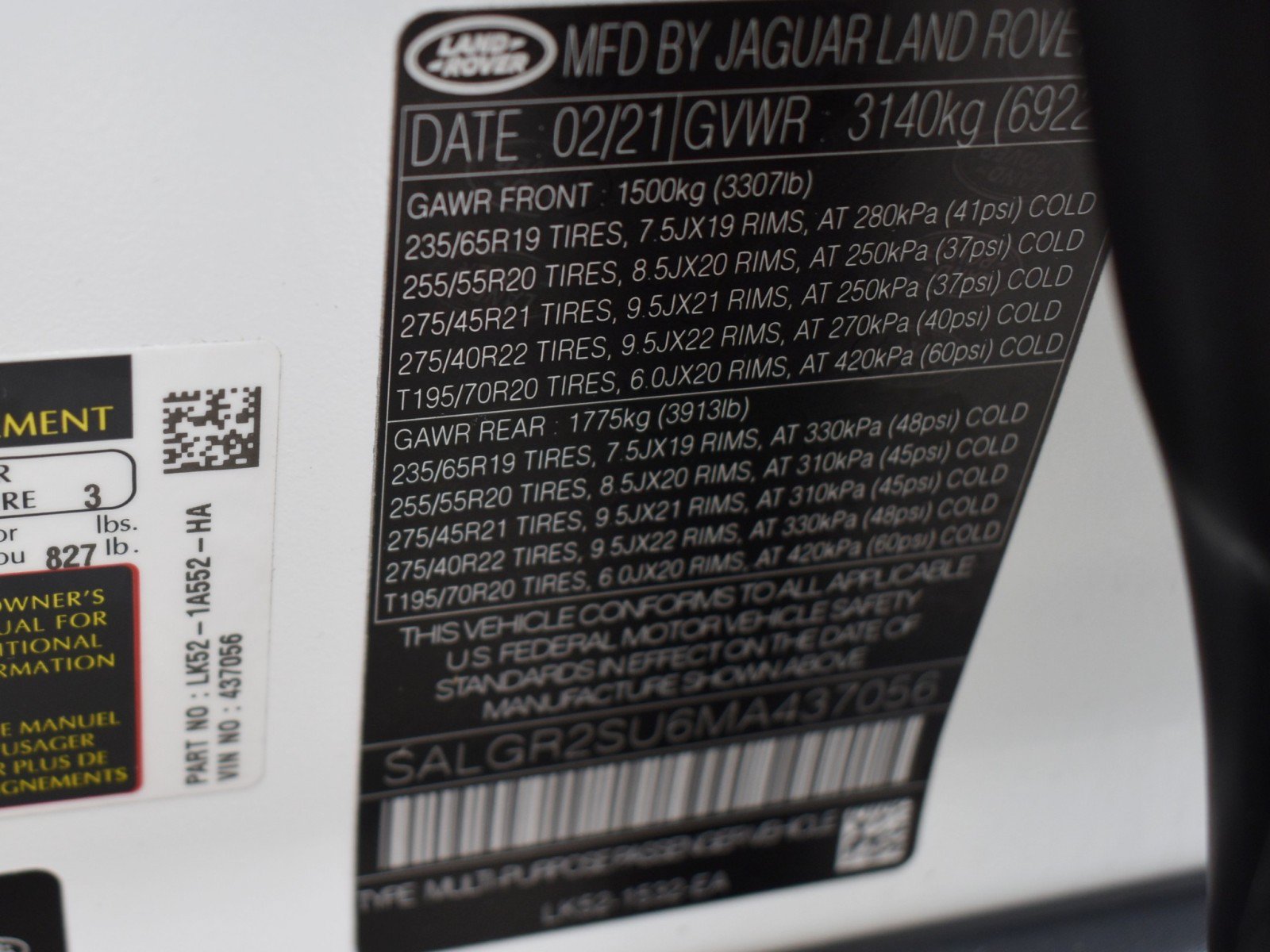 Used 2021 Land Rover Range Rover AWD/4WD image 56