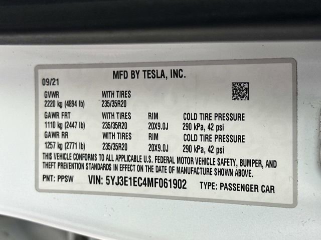 Used 2021 Tesla Model 3 Performance image 26
