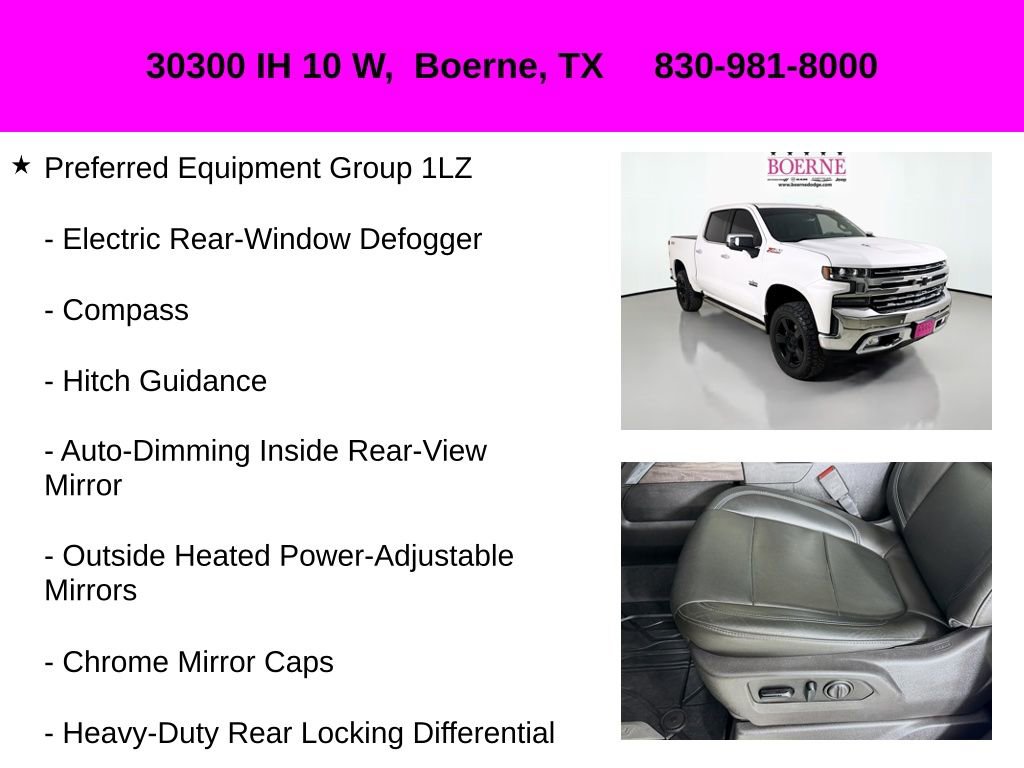 Used 2019 Chevrolet Silverado 1500 LTZ w/ LTZ Texas Edition image 30