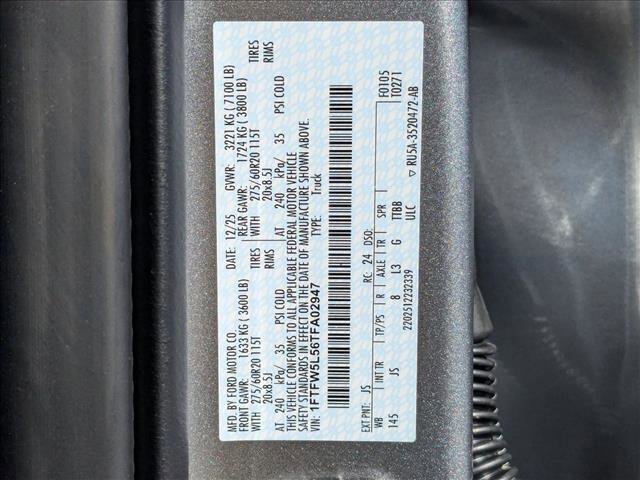 New 2026 Ford F150 Lariat w/ Equipment Group 502A High image 17