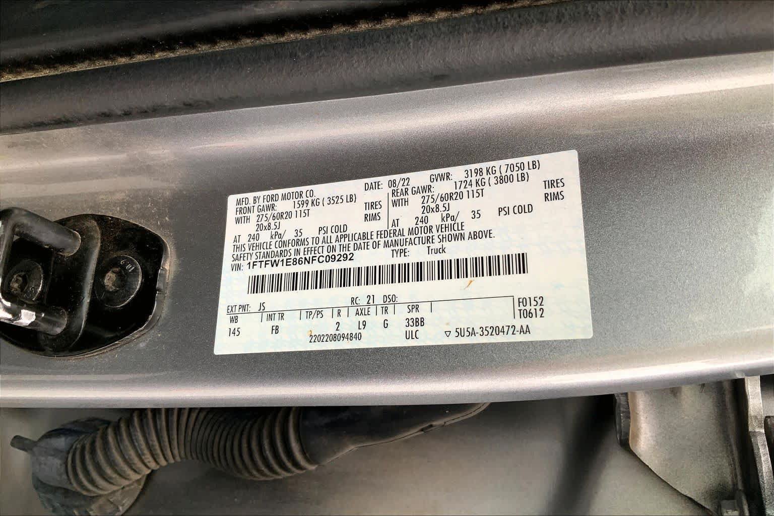 Used 2022 Ford F150 XLT w/ Equipment Group 302A High AWD/4WD image 29