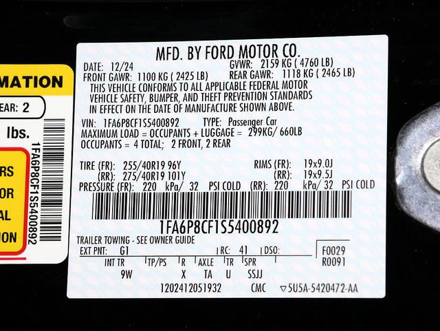 Used 2025 Ford Mustang GT Premium w/ GT Performance Package RWD image 33