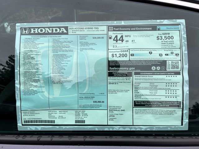 New 2025 Honda Accord Touring image 30