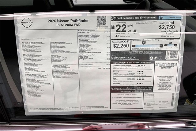 New 2026 Nissan Pathfinder Platinum image 41