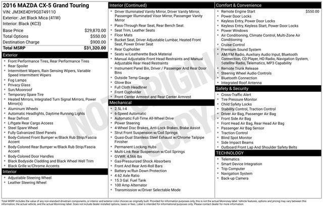 Used 2016 MAZDA CX-5 Grand Touring image 16