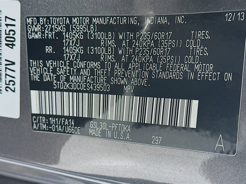 Used 2014 Toyota Sienna L FWD image 33