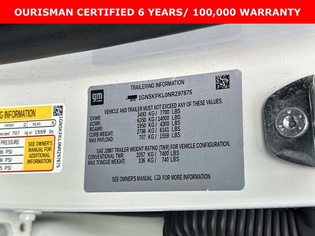 Certified 2022 Chevrolet Suburban Premier image 30