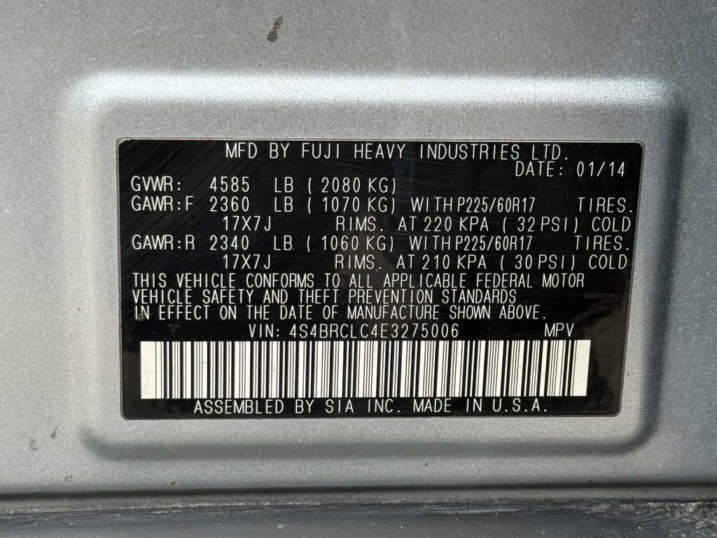 Used 2014 Subaru Outback 2.5i Limited w/ Moonroof Package image 26