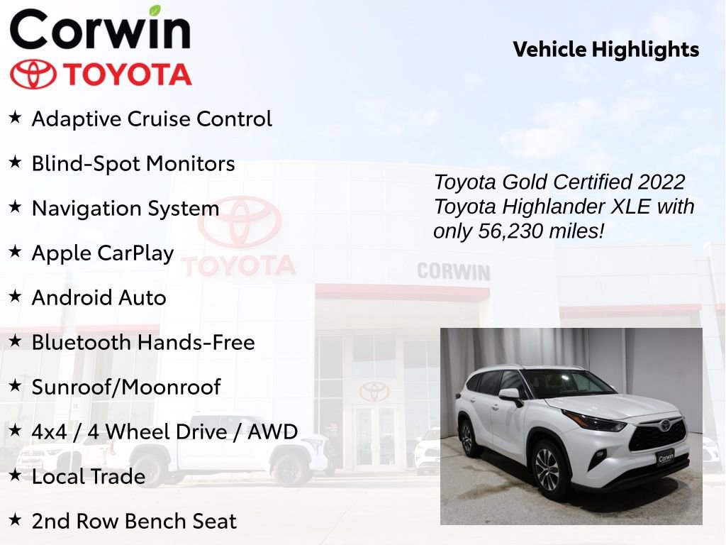Certified 2022 Toyota Highlander XLE image 9